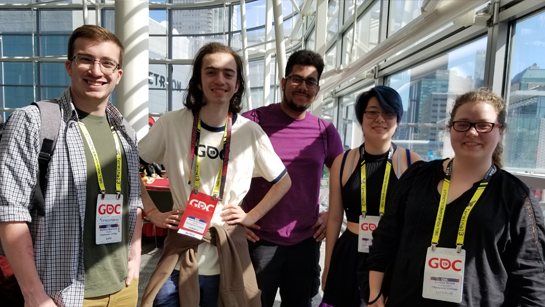 Champlain students attending the Game Developers Conference in San Fransisco